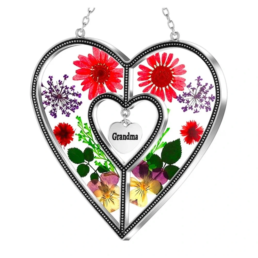 Heart Suncatchers Grandma Gift Ornament